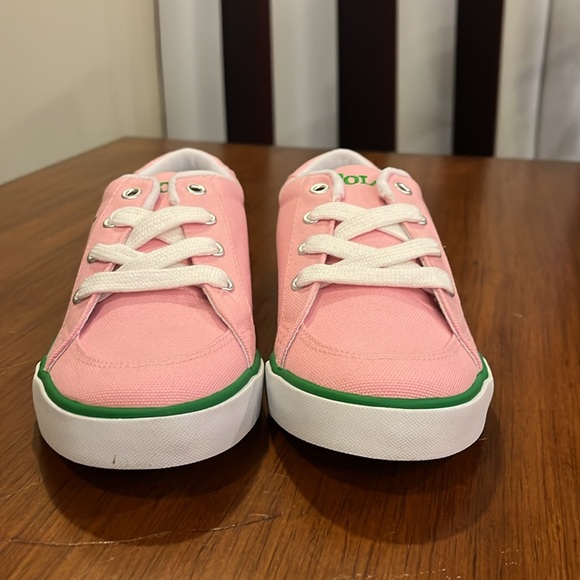 Polo Ralph Lauren Brisbane Shoes Sneakers pink Girls Grade School Size 6 Youth - Picture 5 of 11